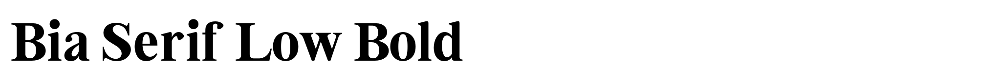 Bia Serif Low Bold image